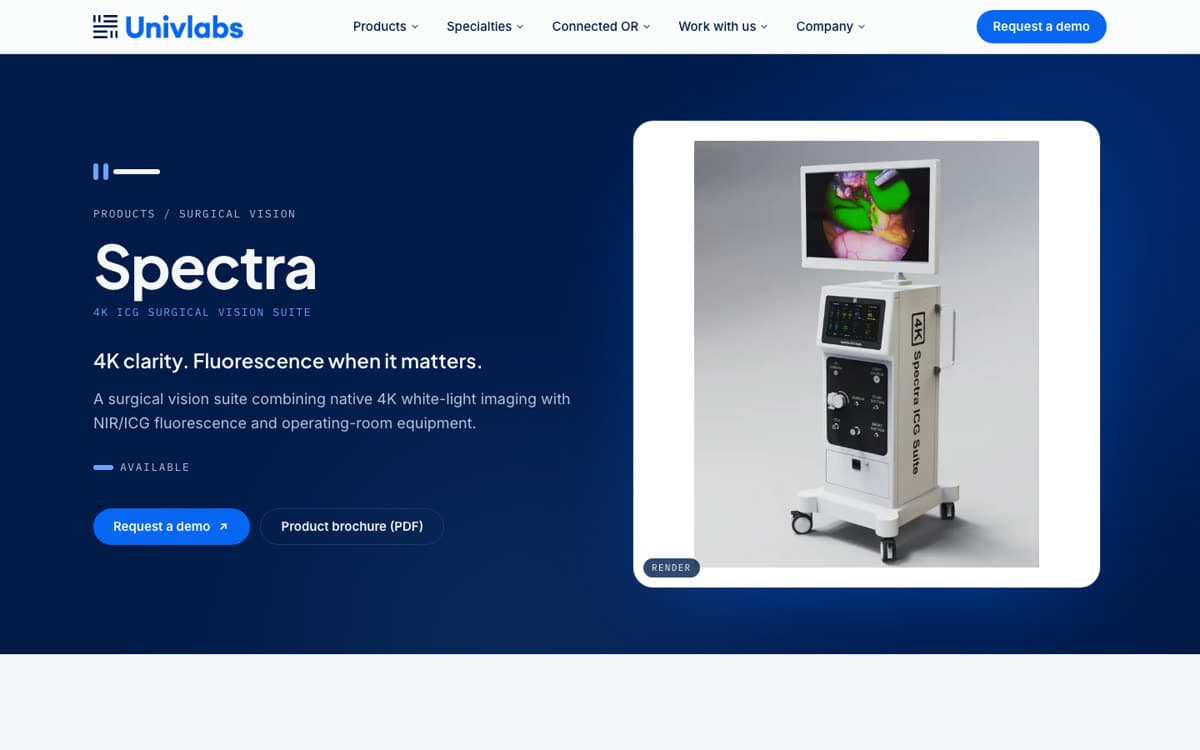UnivLabs Spectra product page